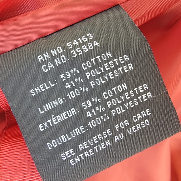 Cole Haan double breasted hooded trench coat red size Large - Picture 5 of 11